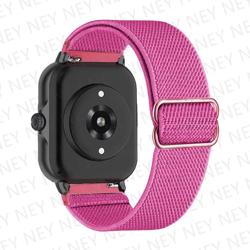Shiny Elastic strap For Amazfit gts 4-3-2-2e-mini/bip-U-S-lite/Stratos 2 20mm/22mm band Bohemian Pride bracelet gtr-4-3-3pro-2e