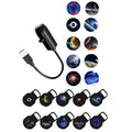 1 Light+10 Pictures Change LED Galaxy Projector, Starry Sky Lighting Night Light LED Galaxy Projection Light