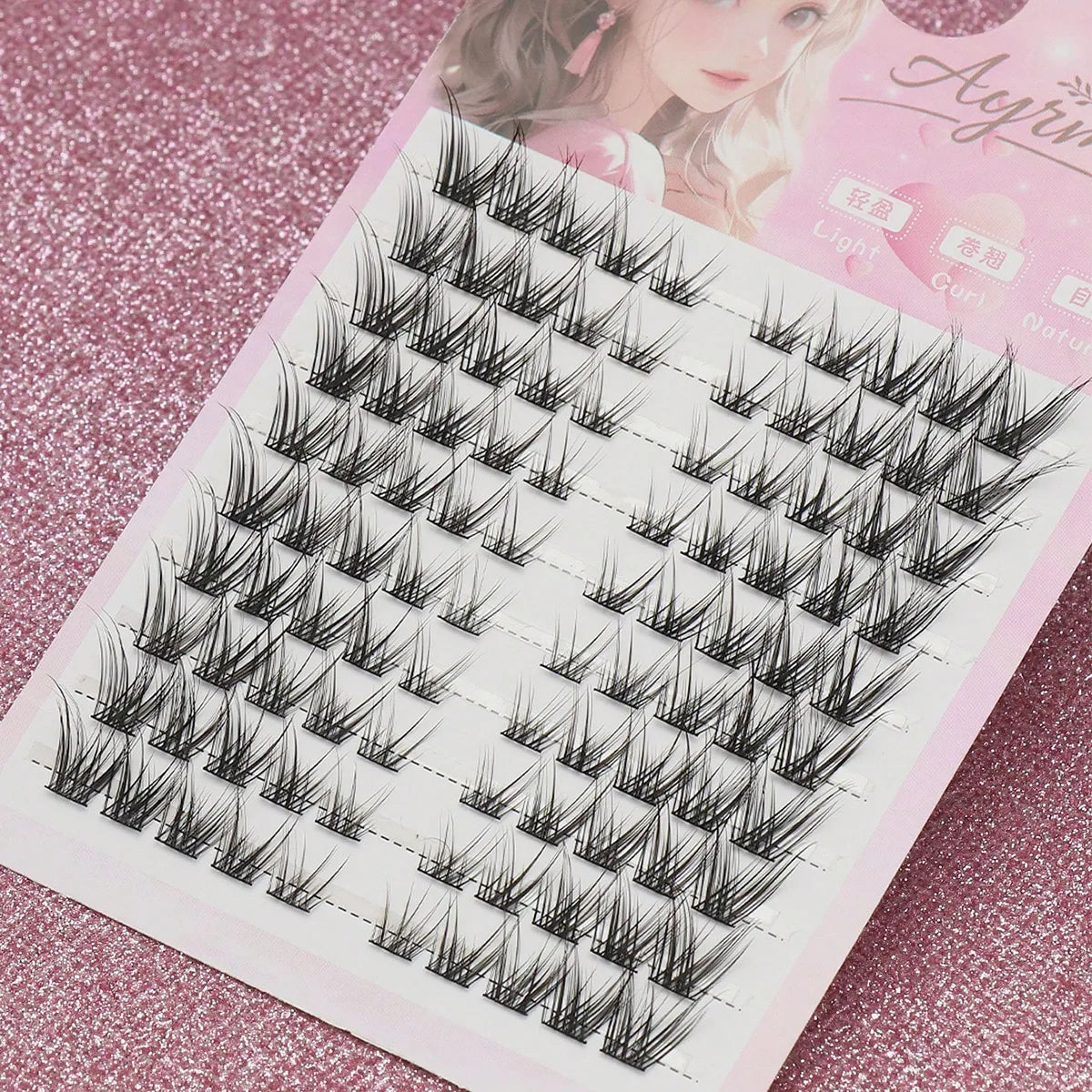 DIY Clusters Eyelash Extension Winged Individual Lashes Volume False Eyelashes Natural Segmented Eyelash Bundles Makeup Tools
