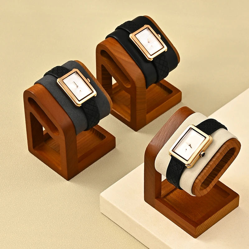 Oirlv Wooden Jewelry Organizer Bracelet Watch Display Stand Jewelry Storage Holder Watch Rack Watch Display Props For Showcase