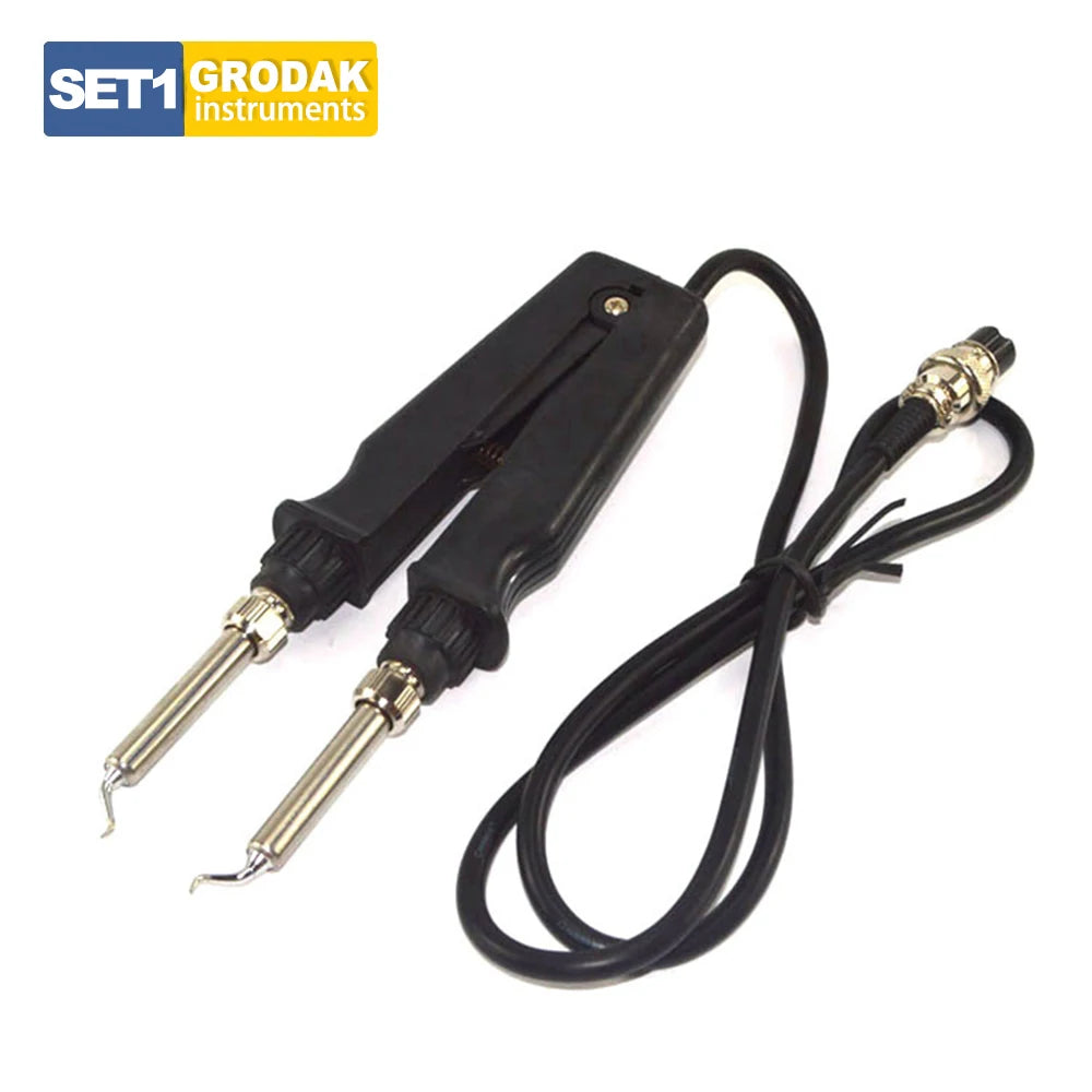 GORDAK 902 BGA Rework Soldering Station Double Electric Heating Clip Soldering Iron Tweezers Desoldering Tool