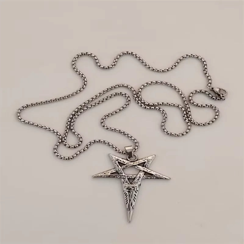 Vintage Cross Pendant Necklace Unisex Versatile Simple Long Sweater Chain Hip Hop Accessory