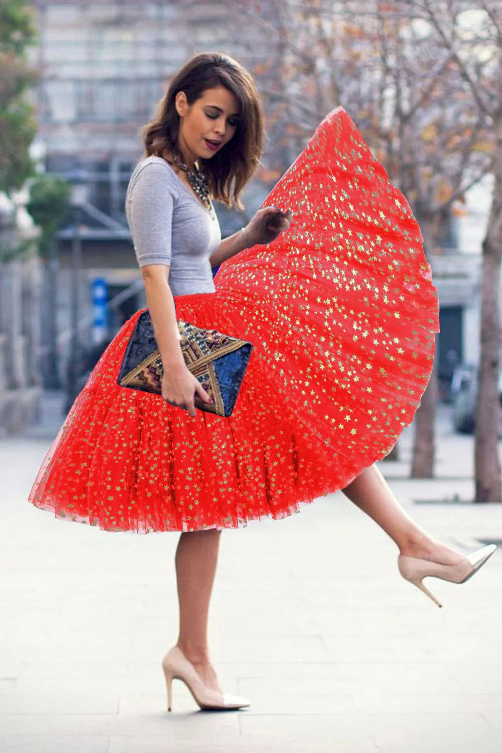 Royal Blue Multi-Layers Tutu Skirts 2024 Midi Tulle Petticoat Women's Underskirt Summer Belly Dance Cosplay Bridal Accessories