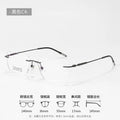 Men's ultra-light anti-blue pure titanium rimless glasses custom myopia prescription glasses reading glasses