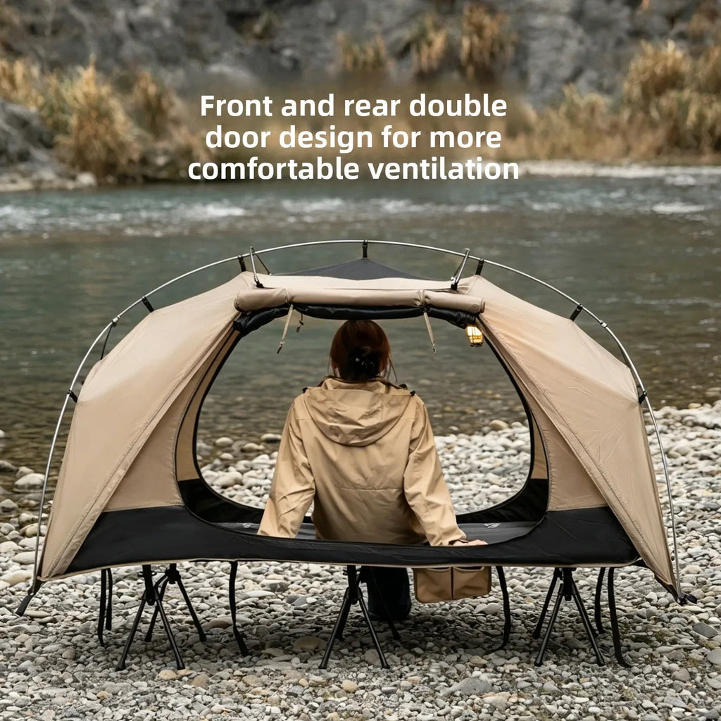 Mountainhiker Camping Bed Tent Ultra-Light with Independent Inner Tent,Waterproof Breathable Mosquito-Proof Outdoor Tent Shelter