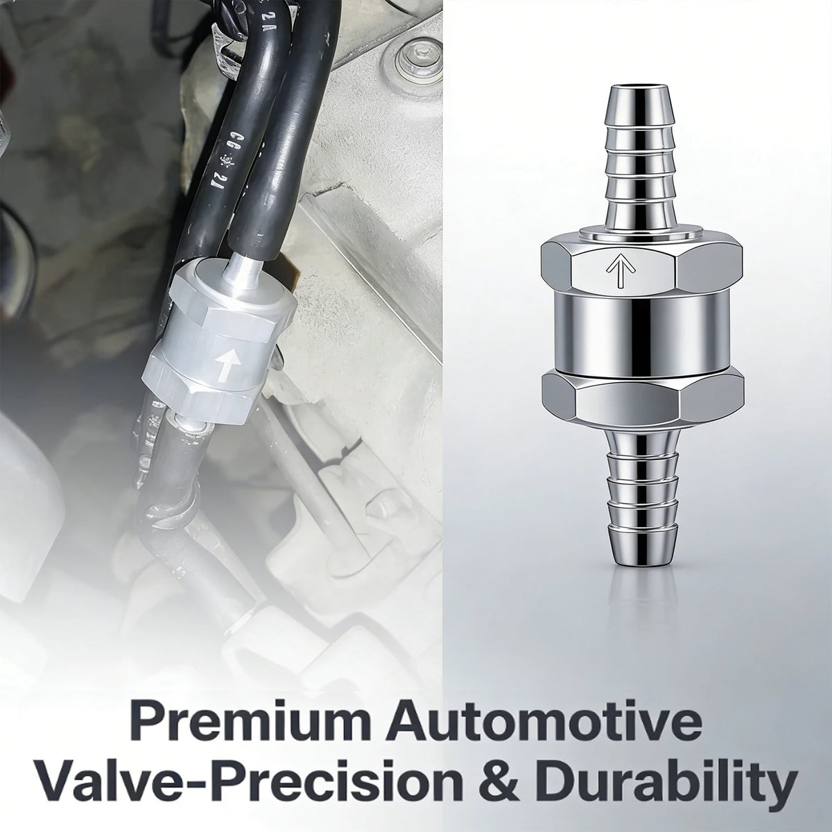 Fuel Non-Return Check Valve 6/8/10/12mm Alum Alloy One-Way for Petrol Diesel Water – Peugeot Renault Low-Pressure Systems