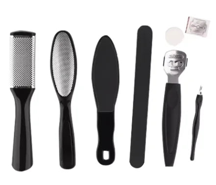 Stainless Steel Pedicure Tool Kit Foot File Dead Skin And Callus Removal Trimming Supplies For Household Personal Foot Care Daily Maintenance