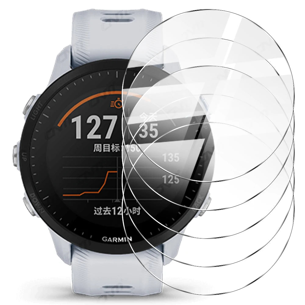 9H Tempered Glass for Garmin Forerunner 955 945 255 245 Music 55 Accessories Screen Protector Glass Ultra-HD Anti-scratch Film