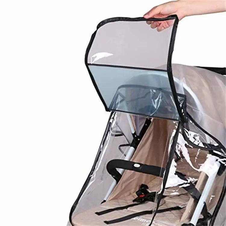 Universal Baby Stroller Rain Cover Windshield Rainproof Dust Cover Baby Stroller Accessories Cart Raincoat Weather Shields