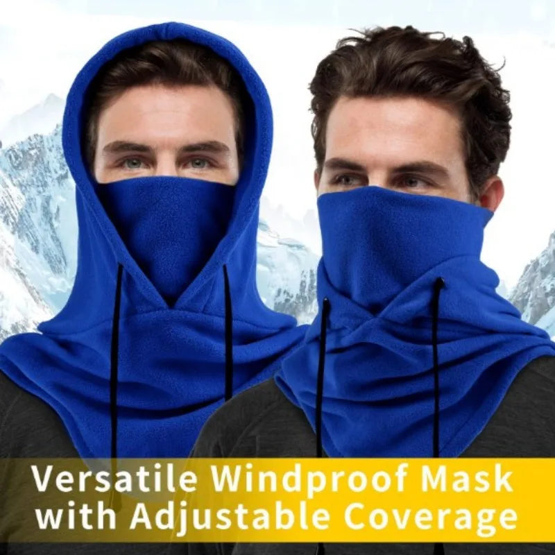 Winter Thermal Fleece Hat Hooded Outdoor Windproof Skiing Sport Men Women Neck Warmer Balaclava Cycling Face Mask Masked Caps