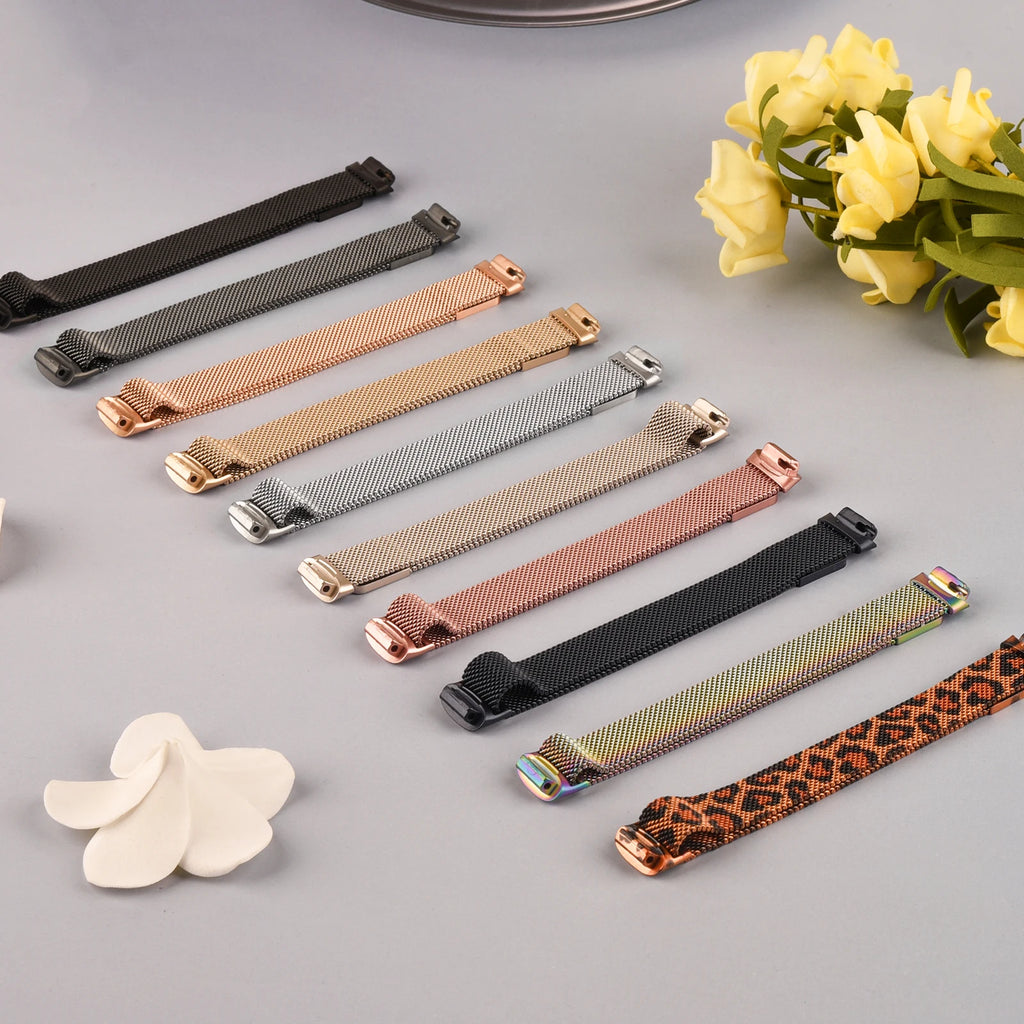 Metal Magnetic Loop Strap For Fitbit Inspire 3 Band Stainless Steel Watchband Bracelet For Fitbit Inspire 3 Strap Wristband
