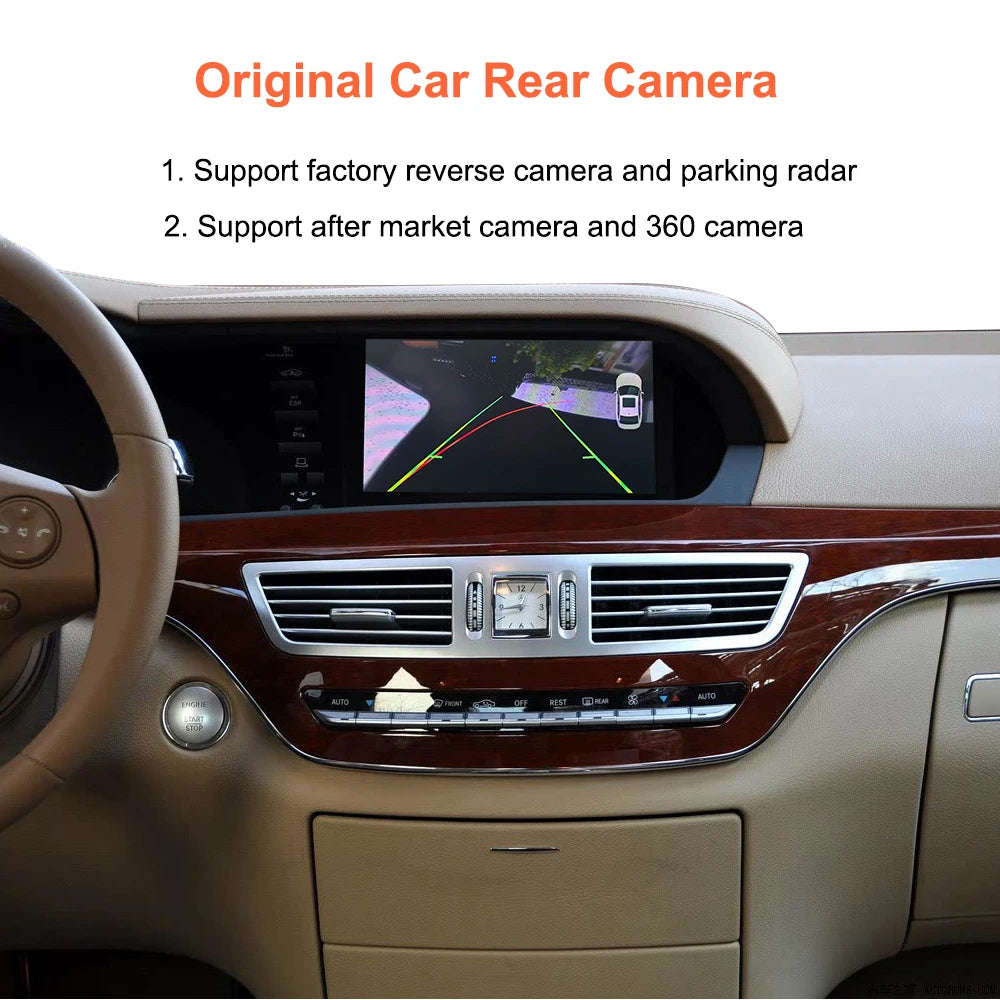 Bonroad Wireless CarPlay OEM Screen Upgrade Smart Adapter For Mercedes Benz S Class W221 2006-2013 NTG 3.0/3.5 Airplay Module Box