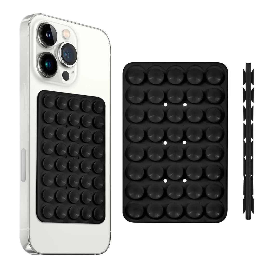 Universal Double-Sided Silicon Suction Cup Phone Holder Case Mount Sticky Phone Stand Android Selfies Hands-Free Strong Grip
