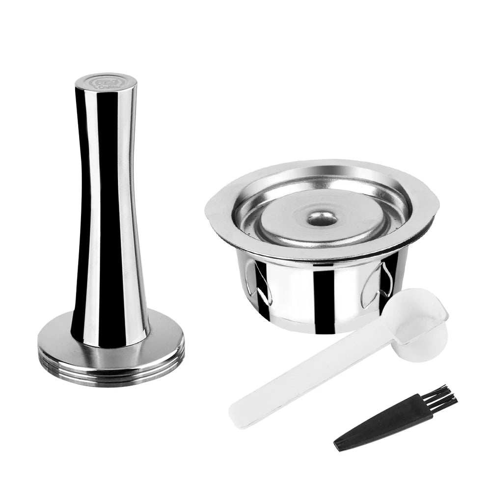 2 IN 1Reusable Vertuo Coffee Capsule Steel Stainless Metal for Nespresso Vertuoline Plus Machine Cream Coffee Filter
