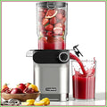 Cold Press Juicer 200W Masticating Slow Juicer 4.3" Large Feed Chute Fit Whole Fruits Vegetables Upgraded Auger Tritan Material BPA Free Juice Recipes Silver Gray