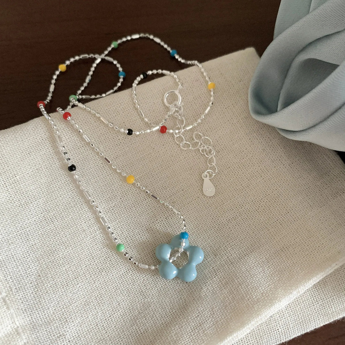 S925 Sterling Silver Necklaces For Women Simple Chain Fashion Minimalist Pendant Necklaces Adjustbale Necklace Birthday Gift