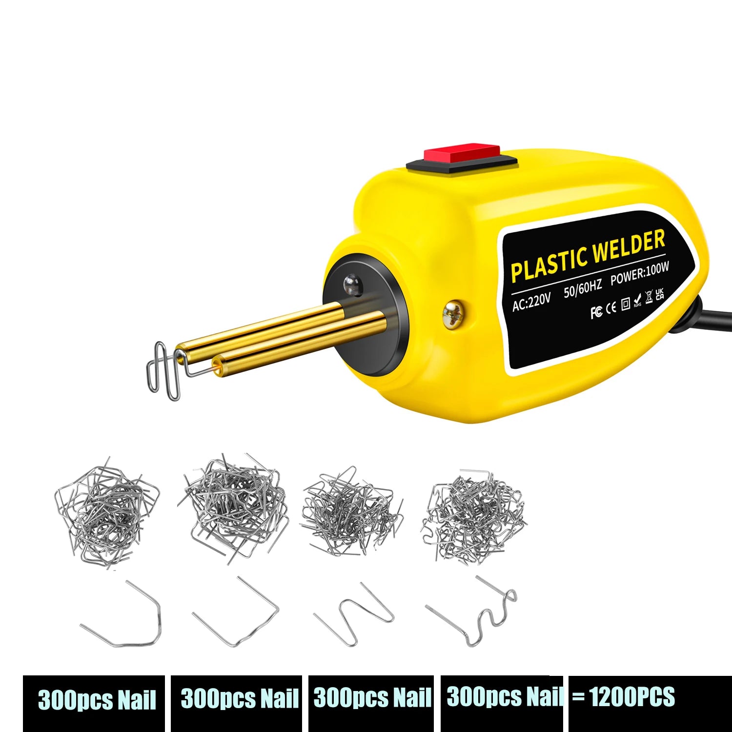 Mini 100W Plastic Welding Machine Hot Stapler Bumper Repair Kit Soldering Iron For Plastic Repair Car Bumper Repair Welding Gun
