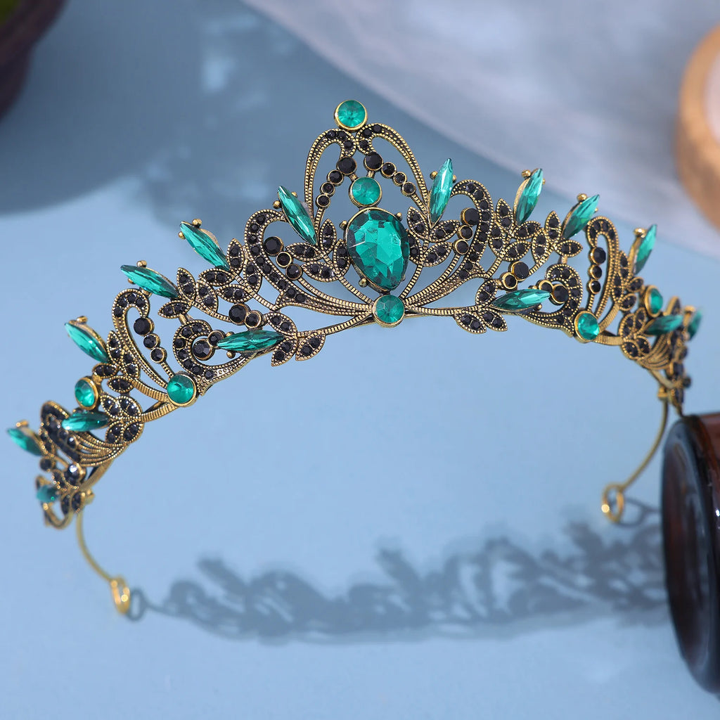 Bridal Headwear Purple-Colour Women's Grand Party Crown Birthday Tiaras