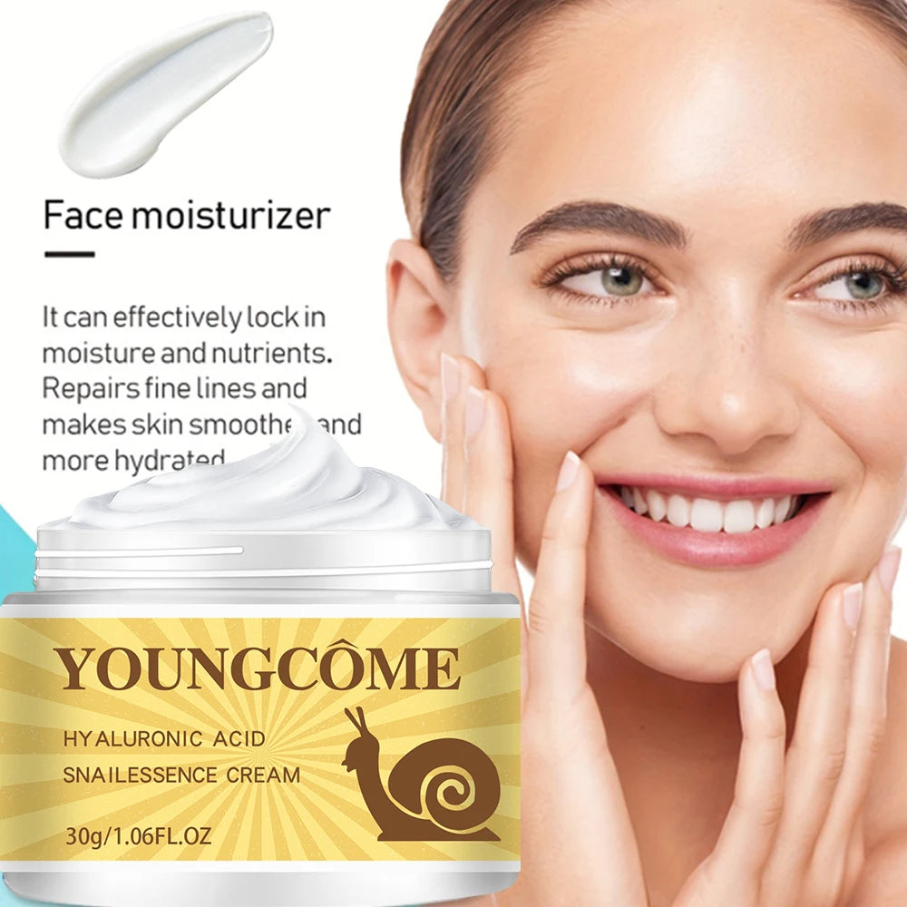 Snail Hyaluronic Acid  Essence Cream Deeply Nourishes Skin Improve Roughness Tighten Skin Repair Damaged Skin Smooth wrinkles