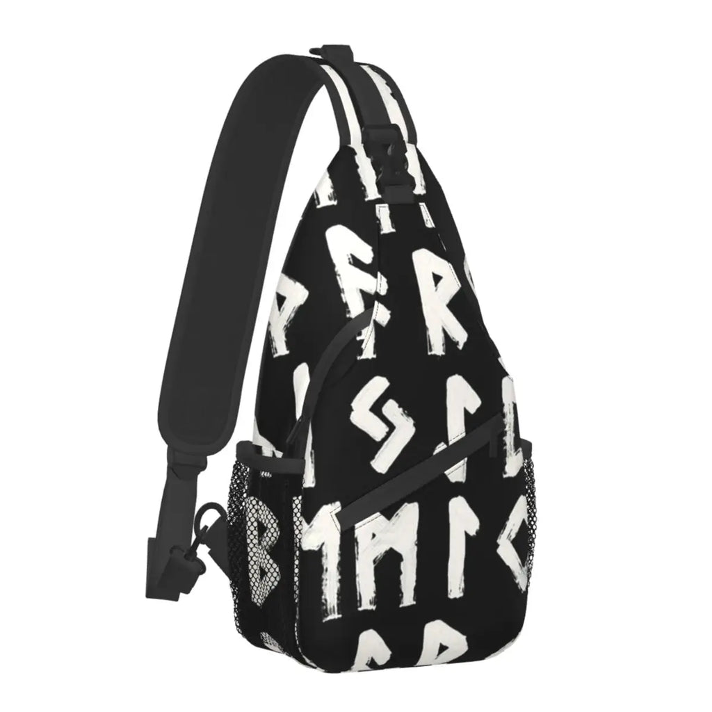 Norse Mythology Viking Crossbody Bag Sports Tree Of Life Triquetra Chest Bag Unisex Women Man Fashion Shoulder Backpacks Travel