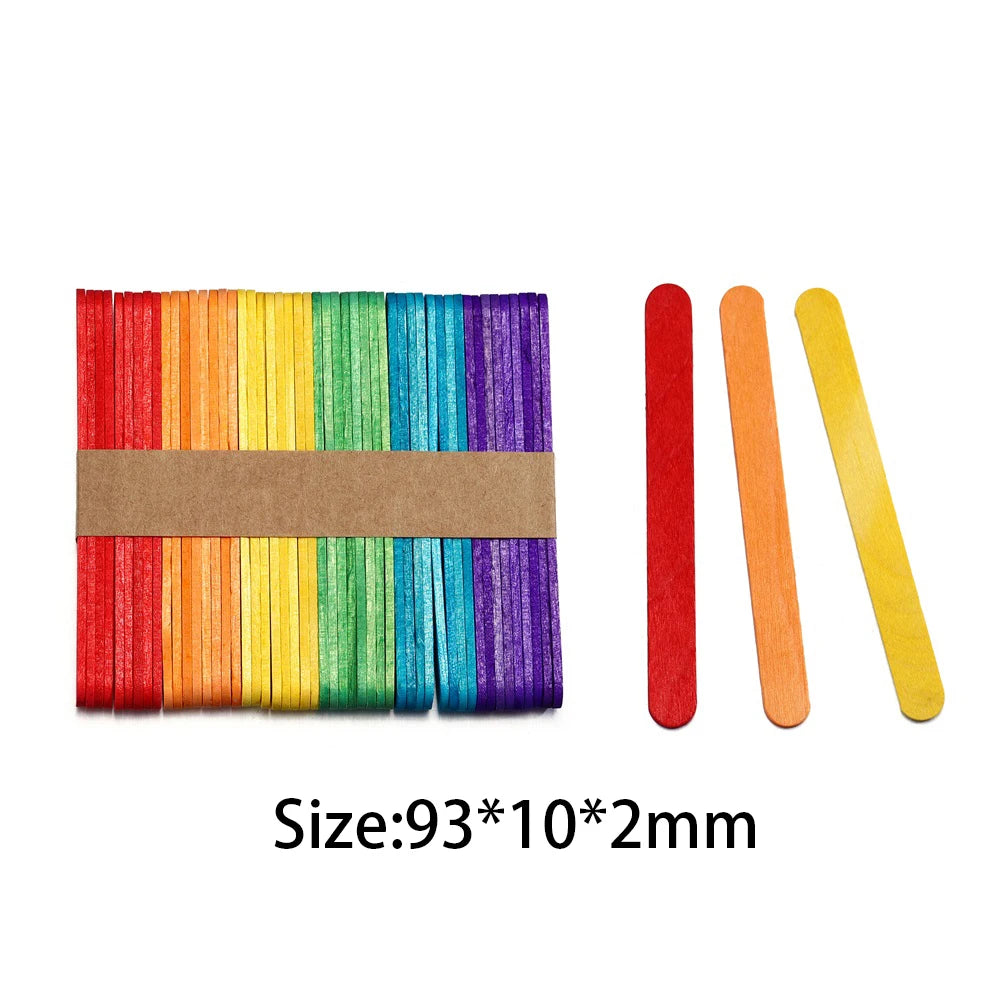 50/100/150Pcs Resin Tool Epoxy Stirring Stick Popsicle Ice Cream Stick Handmade DIY Resin Mold Wood Ice Pop Sticks Making Tools