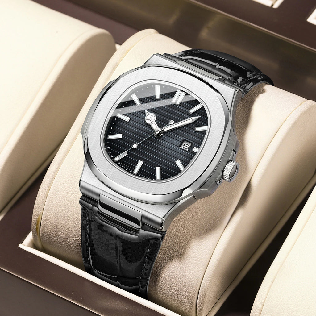 Minimalist Style Fashionable Men's Wristwatch Business Trend With Calendar Men's Watch Suitable For Daily Clothing Matching