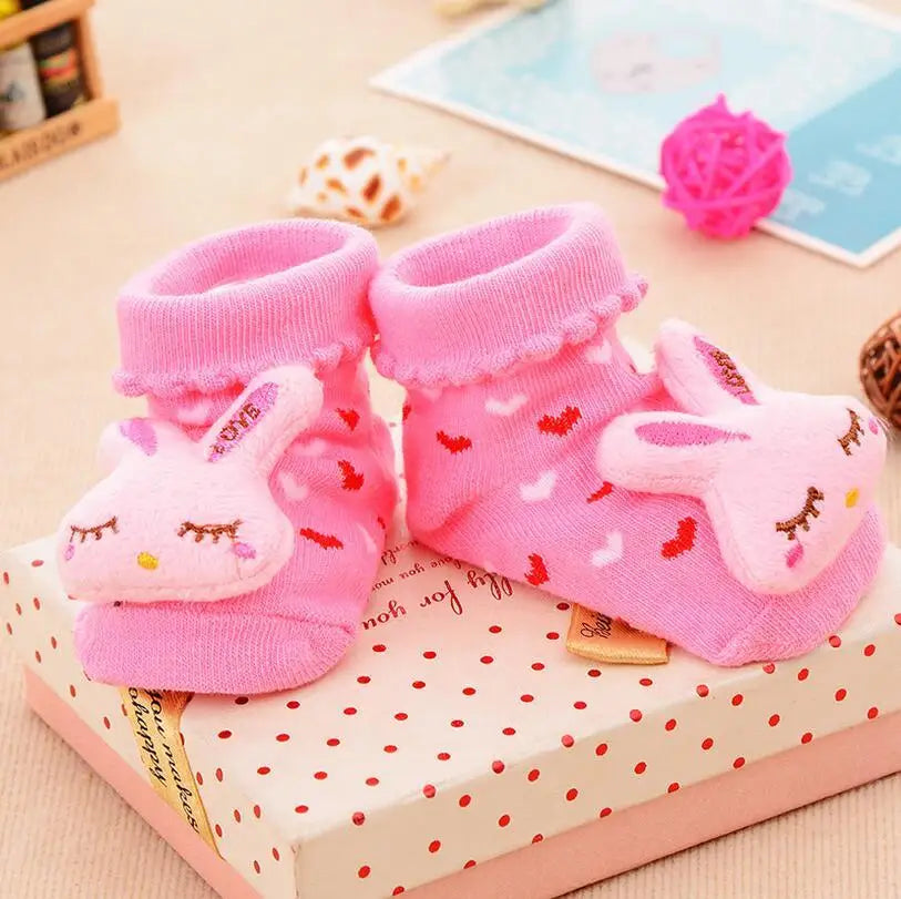 Baby Socks Toy Slipper Girls Boys Newborn Accessories Anti Slip Animal Kids Toddlers Gift Clothes Infant Stuff Children Bear