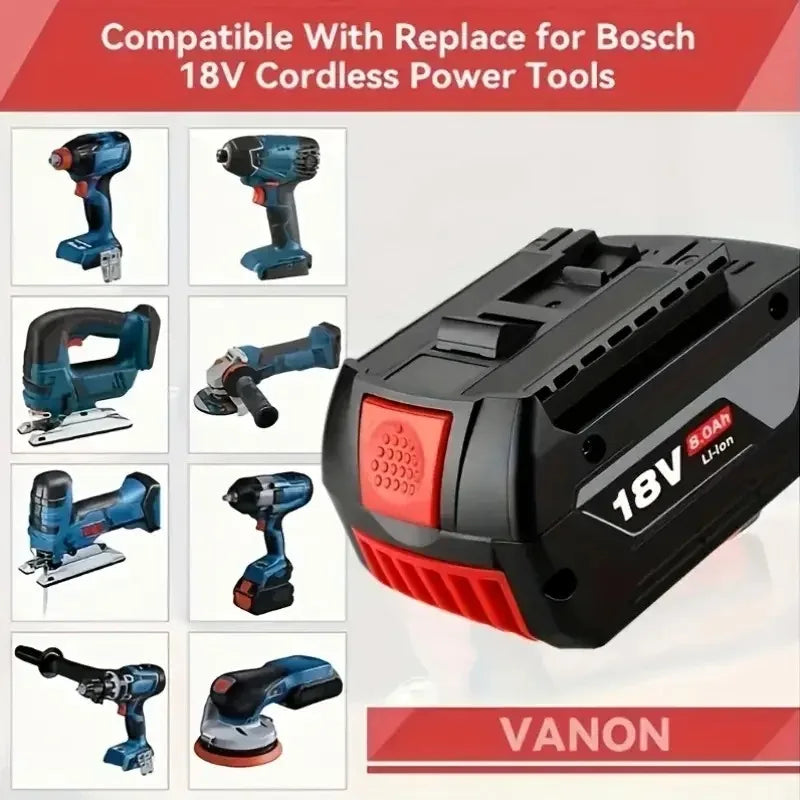 100% Origineel Bosch 18V Batterij 6000mAh, Draadloos Gereedschap Accu BAT609 BAT618 GBA18V80 Li-IonBattery