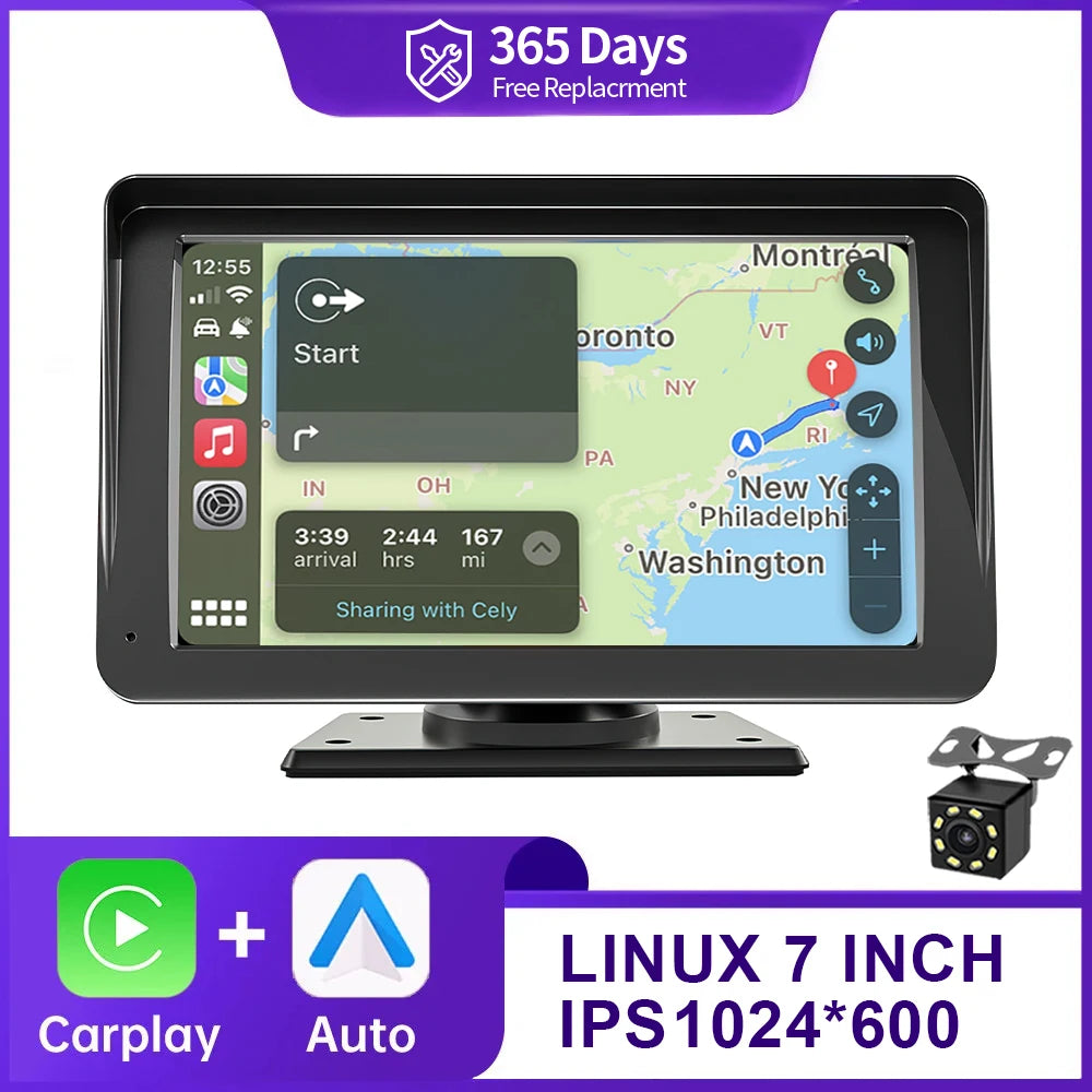 7inch Wireless Carplay Android Auto autoradio Car Radio Multimedia Video Stereo Bluetooth GPS autoradio For Benz BMW VW KIA