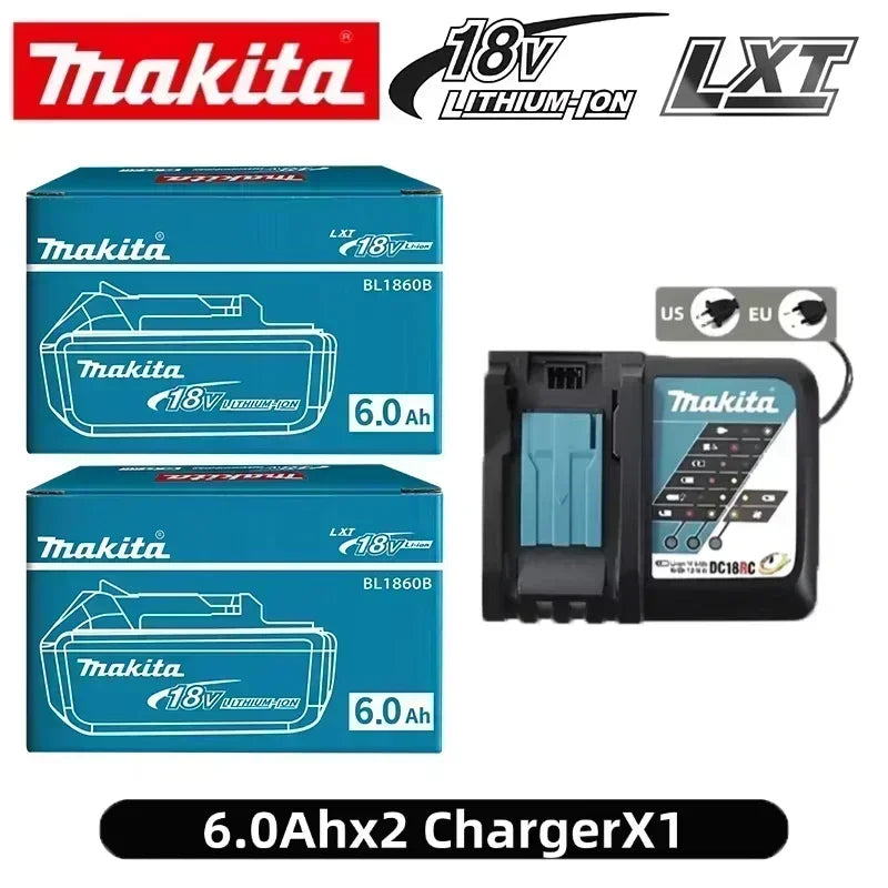 💣💣100% Genuine 18V Makita 6.0Ah Makita Battery BL1840 BL1830B BL1850B BL1850 BL1860 BL1815 Replacement Lithium Battery