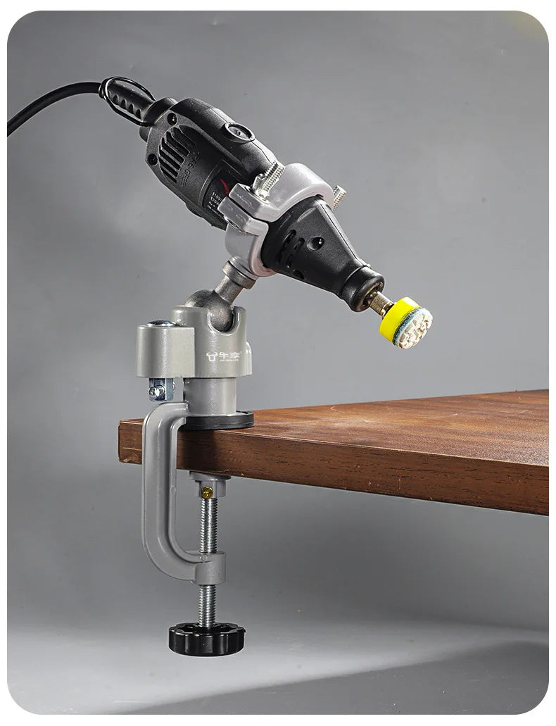 360° Rotating Table Vise Bench Clamp Bracket Rack Support Multifunctional Electric Drill / Grinder Stand Holder For Dremel Tool