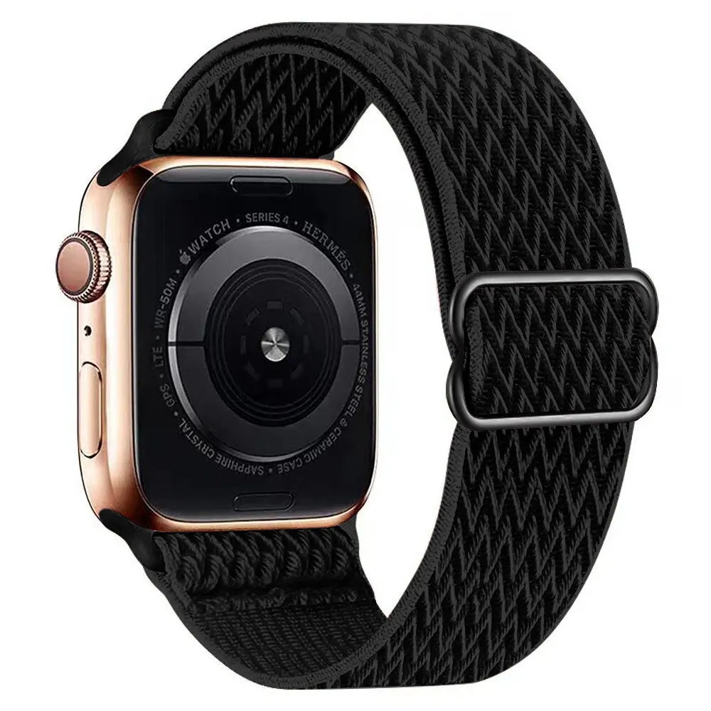 Scrunchie Strap for Apple watch Ultra 49mm band 45mm 44/46mm 41mm Adjustable Nylon Loop bracelet iWatch serie se 6 7 8 9 10 11