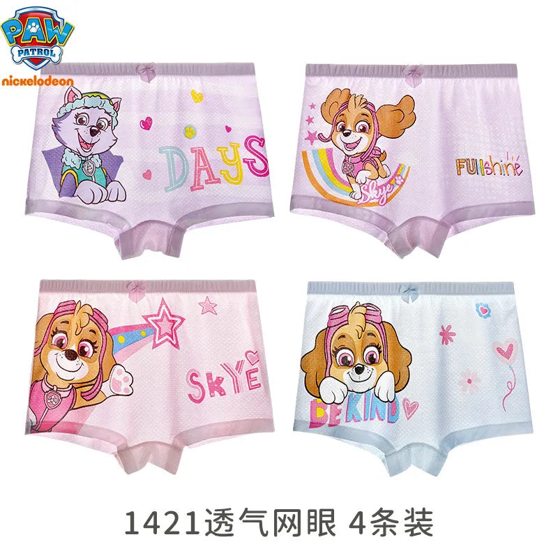 2024 New Genuine Paw Patrol Boys Girls Underpants Children Underwear Girls shorts Boxer Brief Cotton Corner Pants High Quality