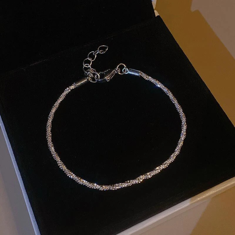 Luxury Color Cubic Zirconia Gold Color Tennis Bracelets For Women Girls 2022 New Trend Chain Bracelets Jewelry Party Gifts