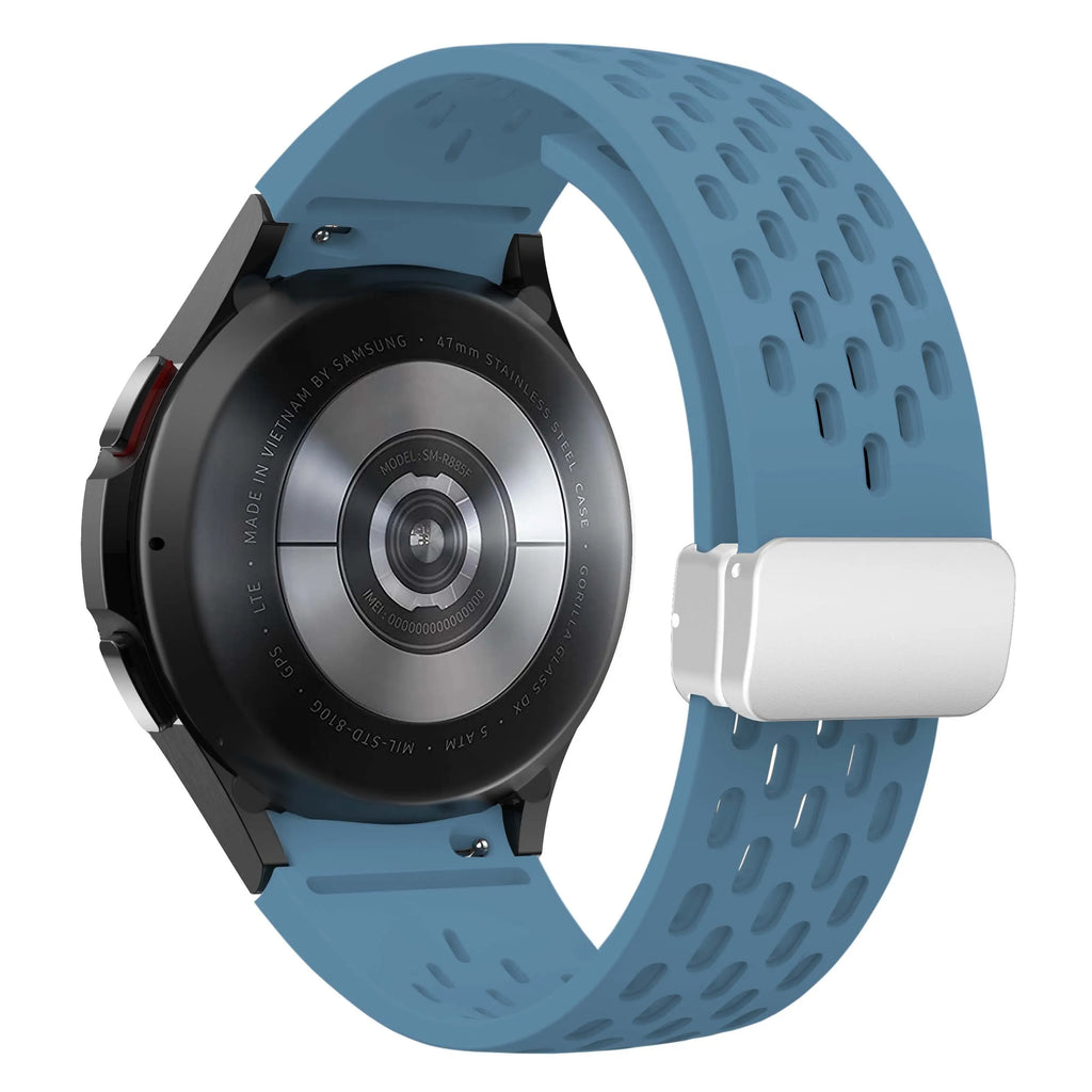 Silicone Strap for Samsung Galaxy Watch 7 6 5 4 40mm 44mm 5Pro 45mm Magnetic Buckle Band 6 Classic 43mm 47mm No Gaps Bracelet