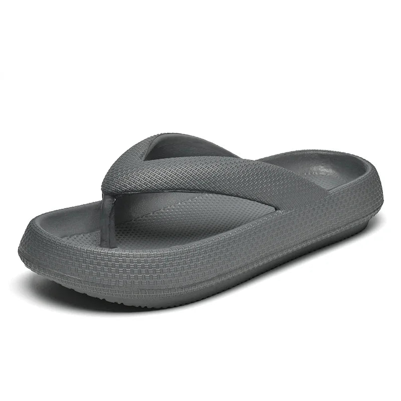 YRZL Soft Sole Platform Flip Flops Women 2024 Summer Beach Non Slip Men Slippers Coulple Thick Sole Bathroom Slides Sandals