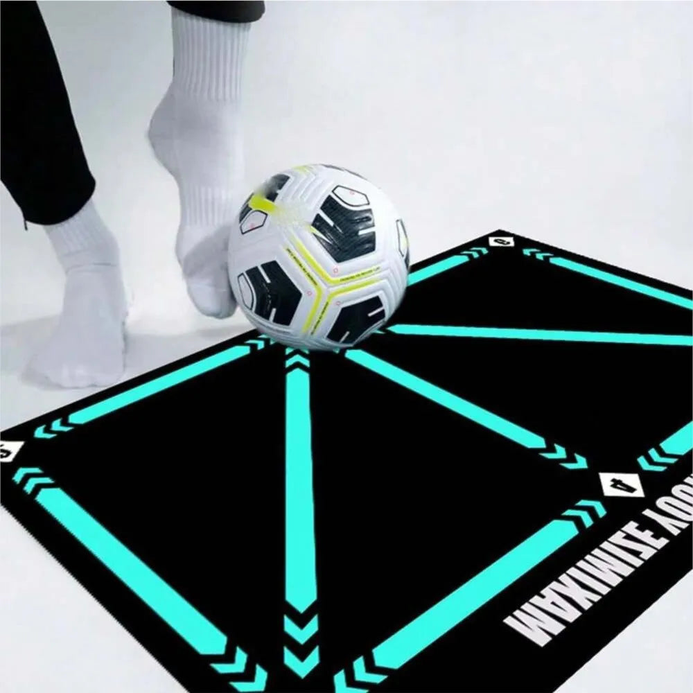 1Pc Soccer Ball Control Training Mat | Stable and Silent Rubber Base | Digital Guidance Design,Improve Ball Sense,Daily Training