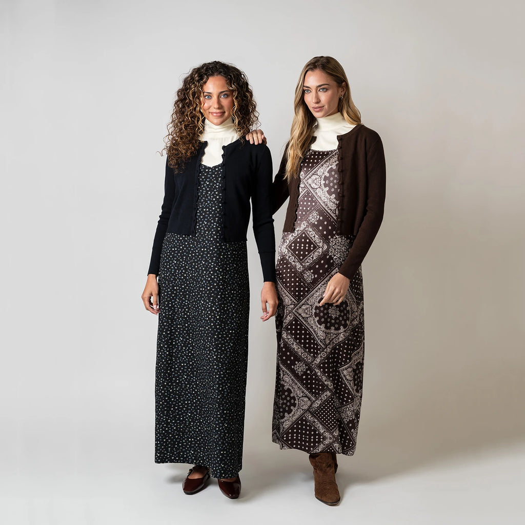 AP AW26 Women Wavy Edge Cardigan Elegant Style Single Breasted
