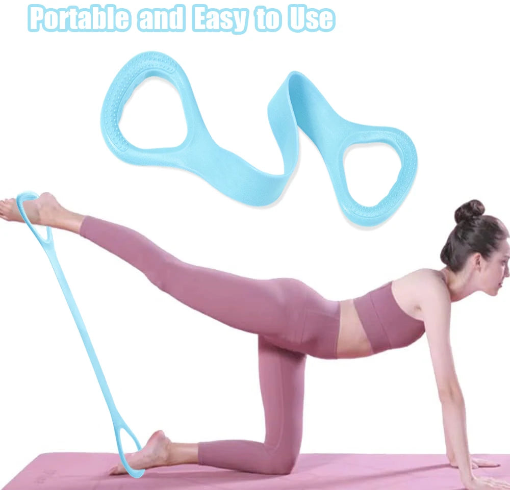 8 Fitness Resistance Band for Workout Arm Back Shoulder Exercise Elastic Training Band for Yoga Pilates Fitness Equipment