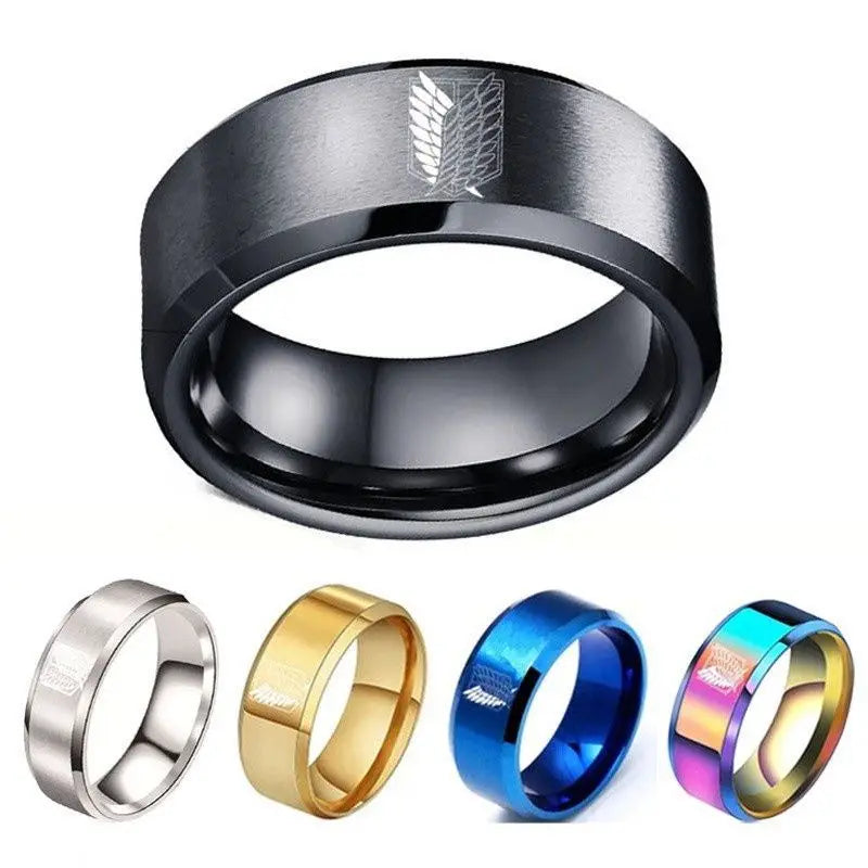 Wing-Emblem Fashion Ring – Five Colors