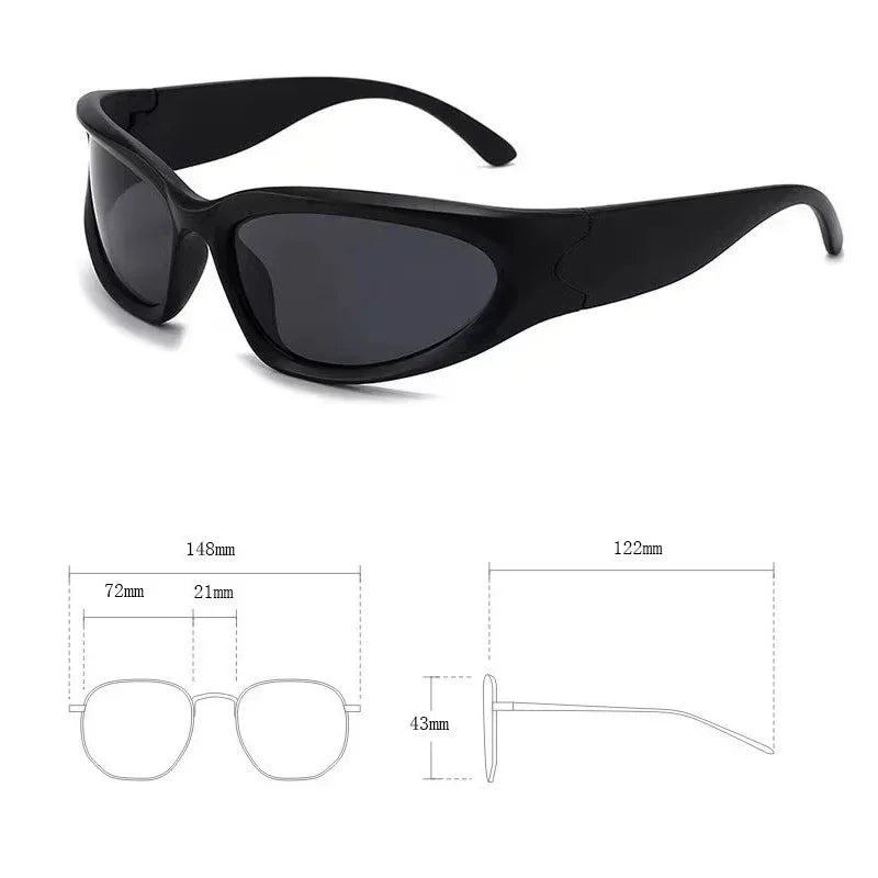 New Y2k Sunglasses For Men And Women Sports Cycling Glasses Luxury Sun Glasses Fashion Sport Eyewear UV400 Goggles