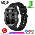 2026 Rugged Military Smart Watch Men Outdoor Watches lP68 Waterproof 2.01" Al Voice Bluetooth Call Smartwatch For Android lOS