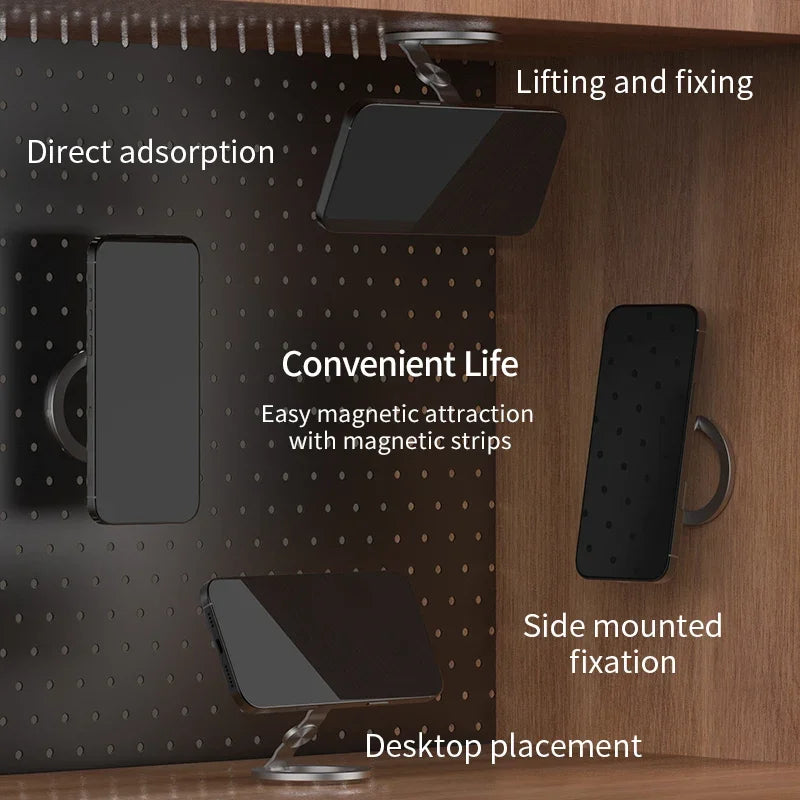 Foldable Double-Sided For Magsafe iPhone Holder 360° Rotating Stand with Strong Magnet Finger Grip for iPhone 17/16/15/14/13