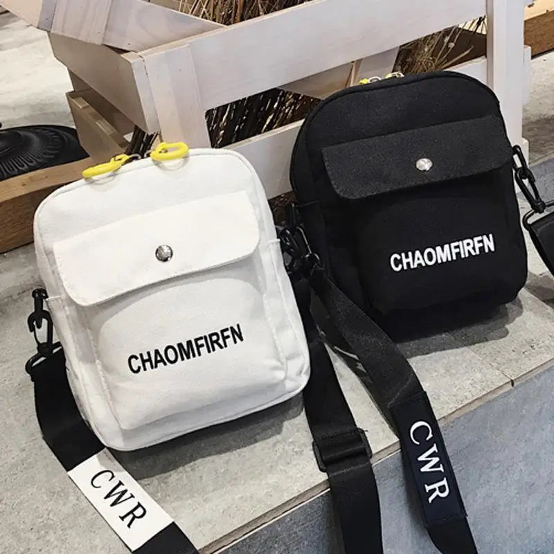 Women Shoulder Bag Fashion Pure Color Casual Tote Outdoor Bag Canvas Handbag Zipper Messenger Messenger Bags Sac Main Femme
