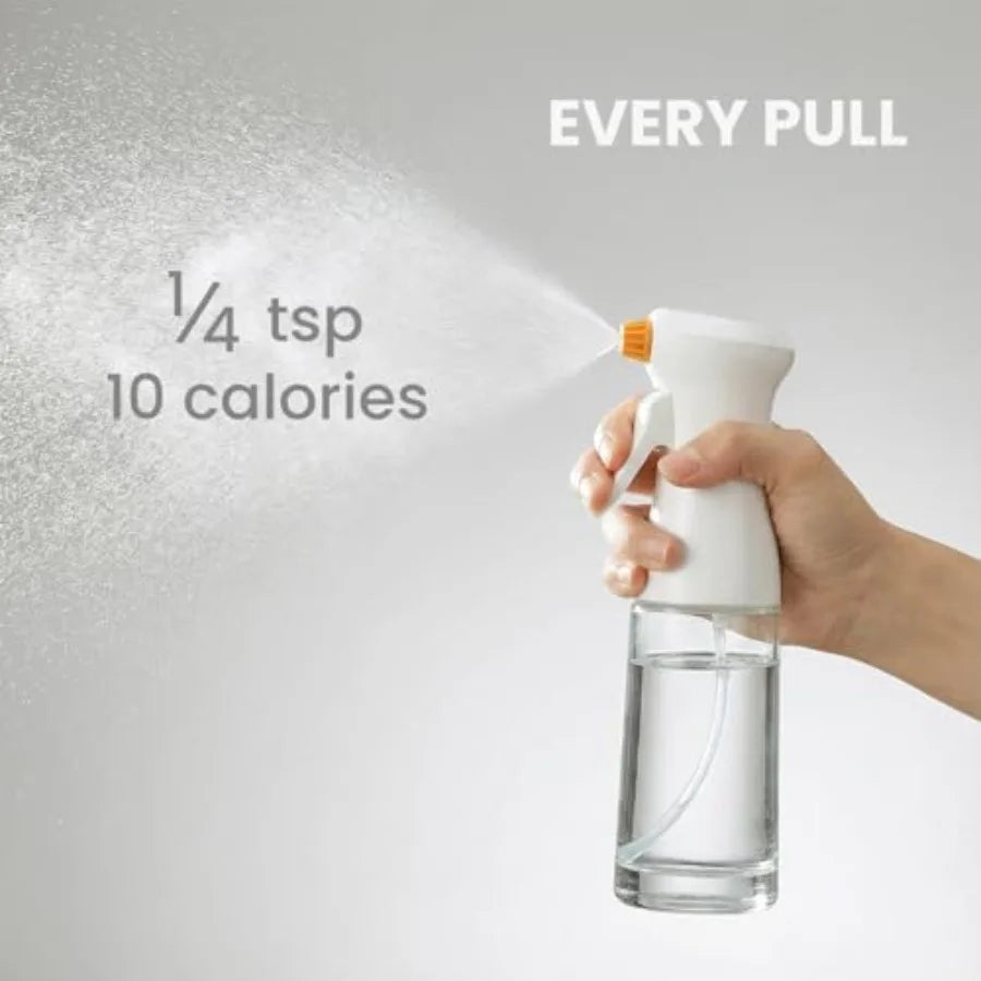 200ml Glass Oil Sprayer for Cooking Olive Oil Spray Bottle for Air Fryer Salad Baking and Frying Refillable Oil Mister for Kitc