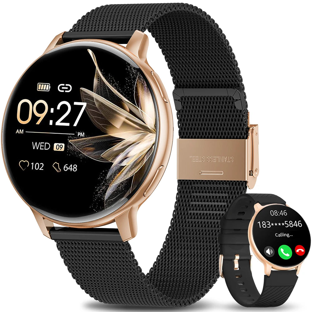 FOXBOX Smart watch Health Monitoring Sport Fitness Tracker Bluetooth Call Waterproof Men Women Luxury Smartwatch For IOS Android