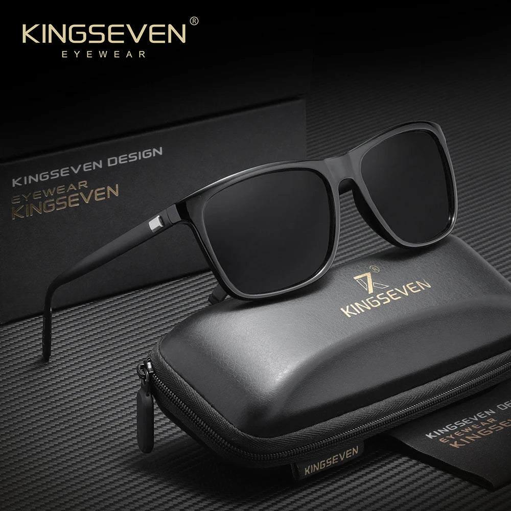 KINGSEVEN Sunglasses Polarized Retro Eyewear For Men Women Driving Glasses Anti-Glare Lens UV 400 Protection