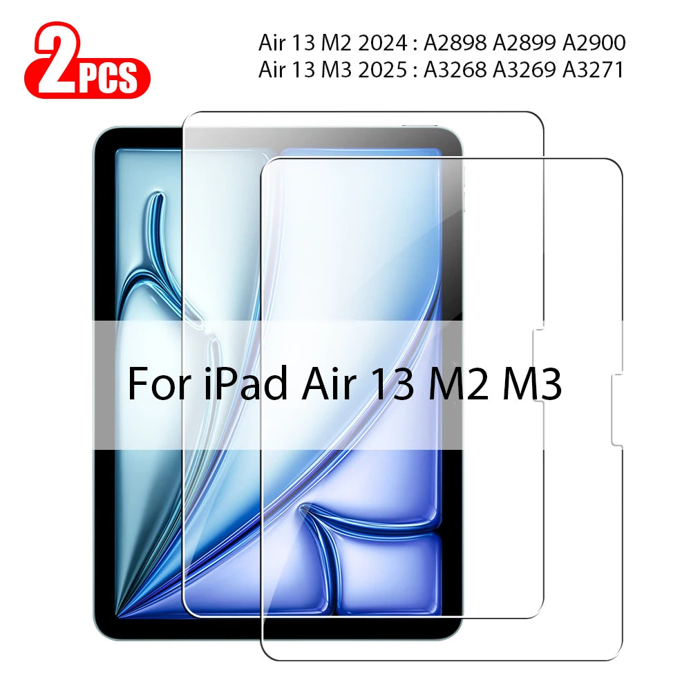 Tempered Glass For Ipad Pro 13 M5 M4 2025 12.9 Air 11 5 4 3 2 M3 M2 Screen Protector A16 10 9 9th 10th Generacion Mini 7 6 Film