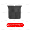 For Tesla Model Y Juniper 2025 2026 TPE Car Front Rear Trunk Mat Waterproof Wear-resistant All Weather Trunk Mats Backrest Mats