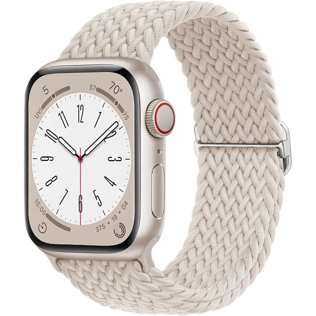 Braided Loop Strap For Apple Watch Ultra Band 49mm 44 45mm 42mm 41mm Nylon Elastic Belt Bracelet iWatch Series 9 8 7 6 5 4 SE 3